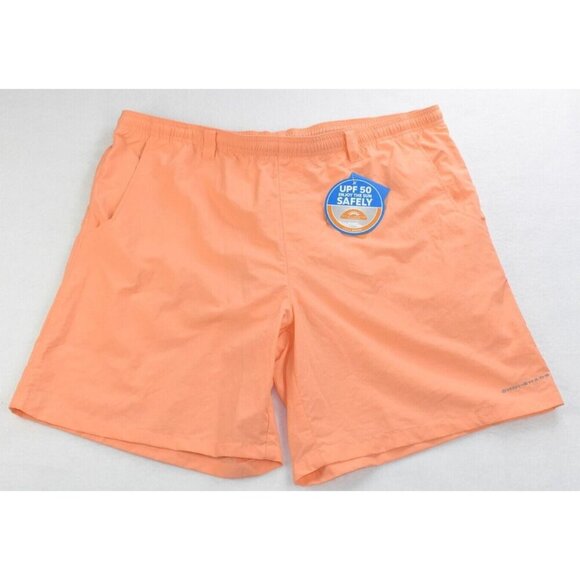 Columbia Backcast III Water Men's Short Size Orange Glow PFG UPF50 - Picture 2 of 12